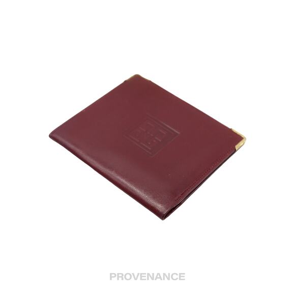 🔴 Givenchy ID Bifold Wallet - Burgundy Leather - Picture 3 of 6
